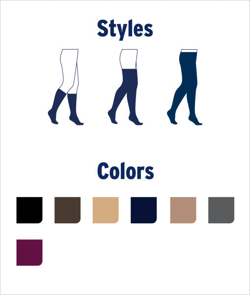 Load image into Gallery viewer, JOBST Women's Opaque Thigh High Dot 15-20 mmHg Open Toe