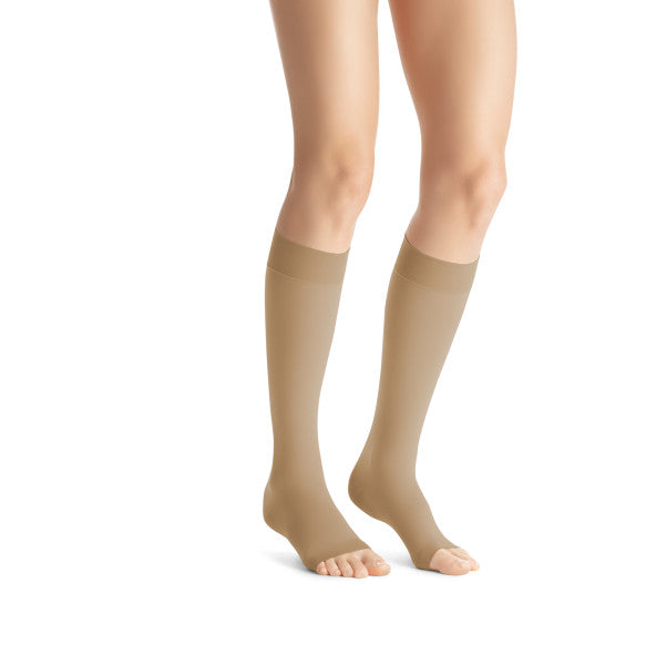 Load image into Gallery viewer, JOBST Women's Opaque Petite Knee High Knee High 30-40 mmHg Open Toe