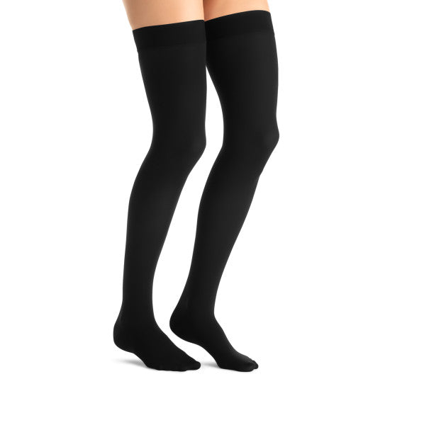 Load image into Gallery viewer, JOBST Women's Opaque Thigh High With Sensitive Top Band 15-20 mmHg Closed Toe