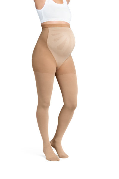 Load image into Gallery viewer, JOBST Maternity Opaque Waist High Compression Stockings Pantyhose, 15-20 mmHg, Closed Toe