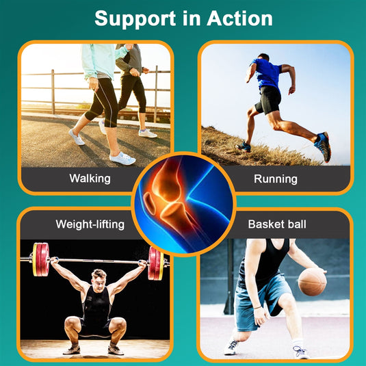 Inflatable Knee Brace with Built-in Pump