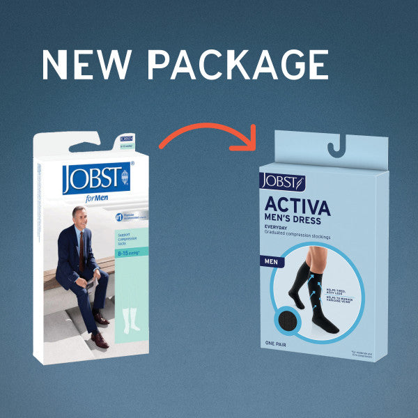 Load image into Gallery viewer, JOBST Activa Men's Dress 8-15 Knee High, Close Toe