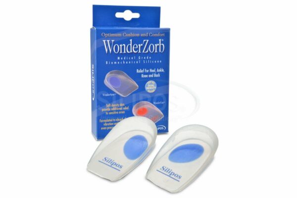 Load image into Gallery viewer, Silipos Wonder-Spur Soft Silicone Heel Cups, Blue