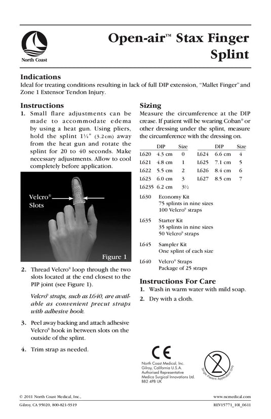 Deroyal Open-Air Stax Finger Splints