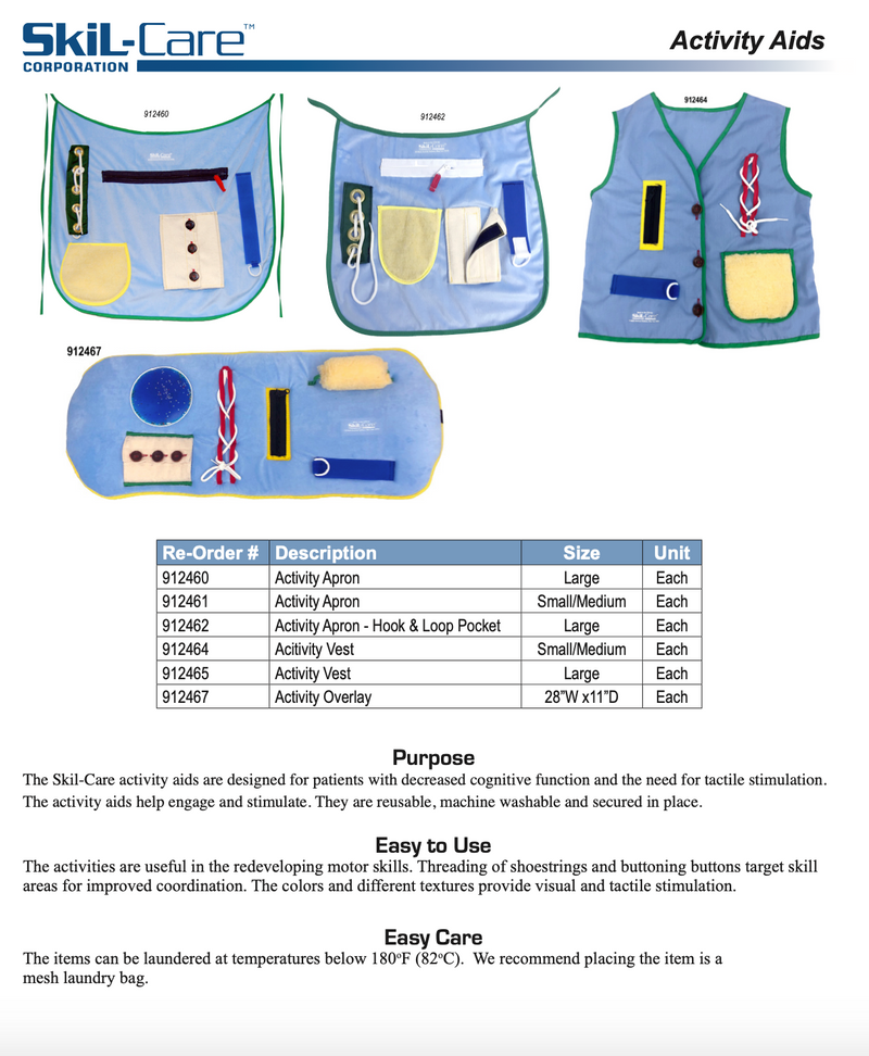 Load image into Gallery viewer, SkiL-Care Activity Aids - Apron, Vest, or Overlay