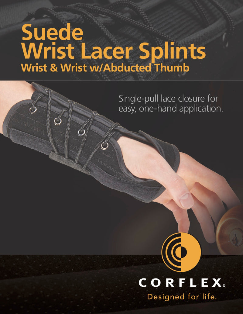 Load image into Gallery viewer, Corflex 8" Suede Wrist Lacer Splint