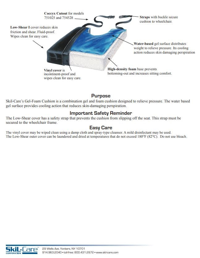 Load image into Gallery viewer, SkiL-Care Sittin' Pretty™ Bimini Blue Gel-Foam Cushion