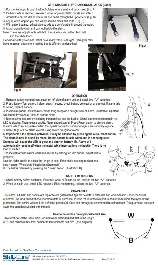 Load image into Gallery viewer, SkiL-Care Seat Belt w/ Buckle Sensor