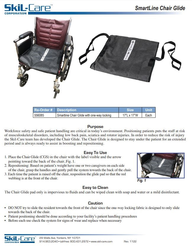 Load image into Gallery viewer, SkiL-Care Smartline Chair Glide with One-Way Locking