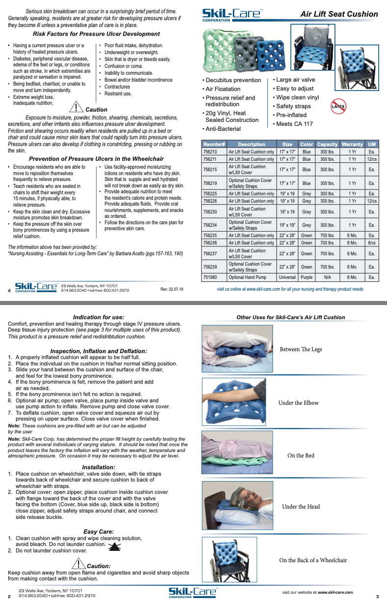 Load image into Gallery viewer, SkiL-Care Air-Lift Seat Cushion