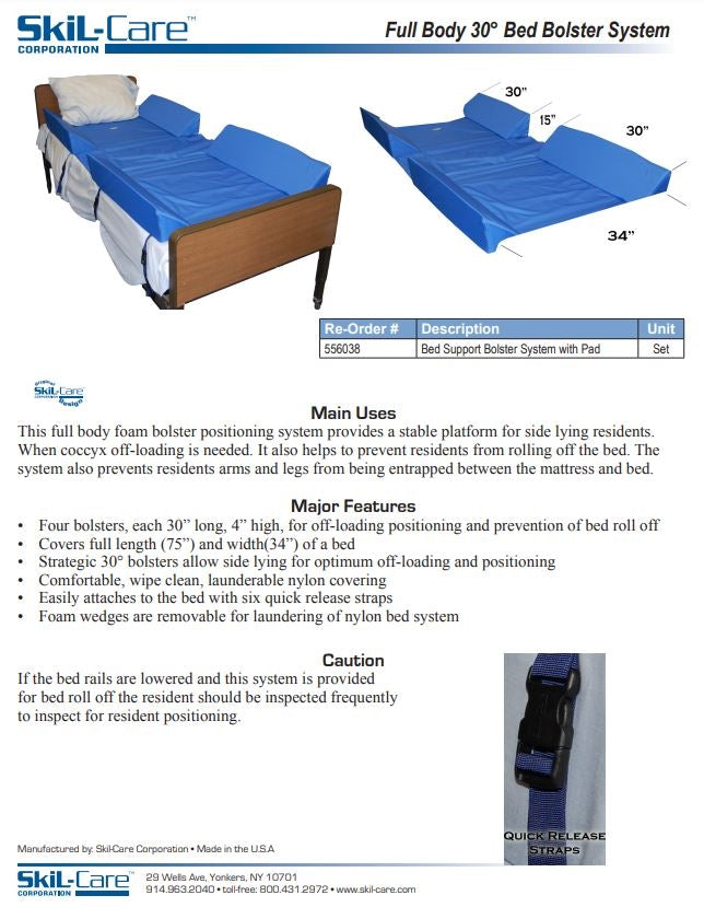 Load image into Gallery viewer, SkiL-Care 30° Full Body Bed Support System w/4 Attached Bolsters