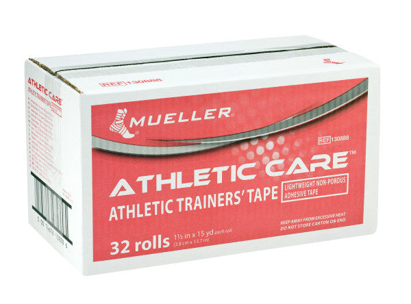 Load image into Gallery viewer, Mueller Athletic Care® Athletic Trainers' Tape 1.5" x 15 yd, 32 rolls/cs