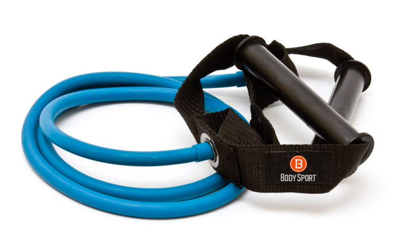 Load image into Gallery viewer, Body Sport Soft Cushioned or PVC Hard Handle Exercise 4 foot Tubing