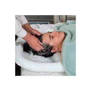 SP Ableware Inflatable Crescent Shaped Shampoo Basin - Shampoo Basin - 764301250