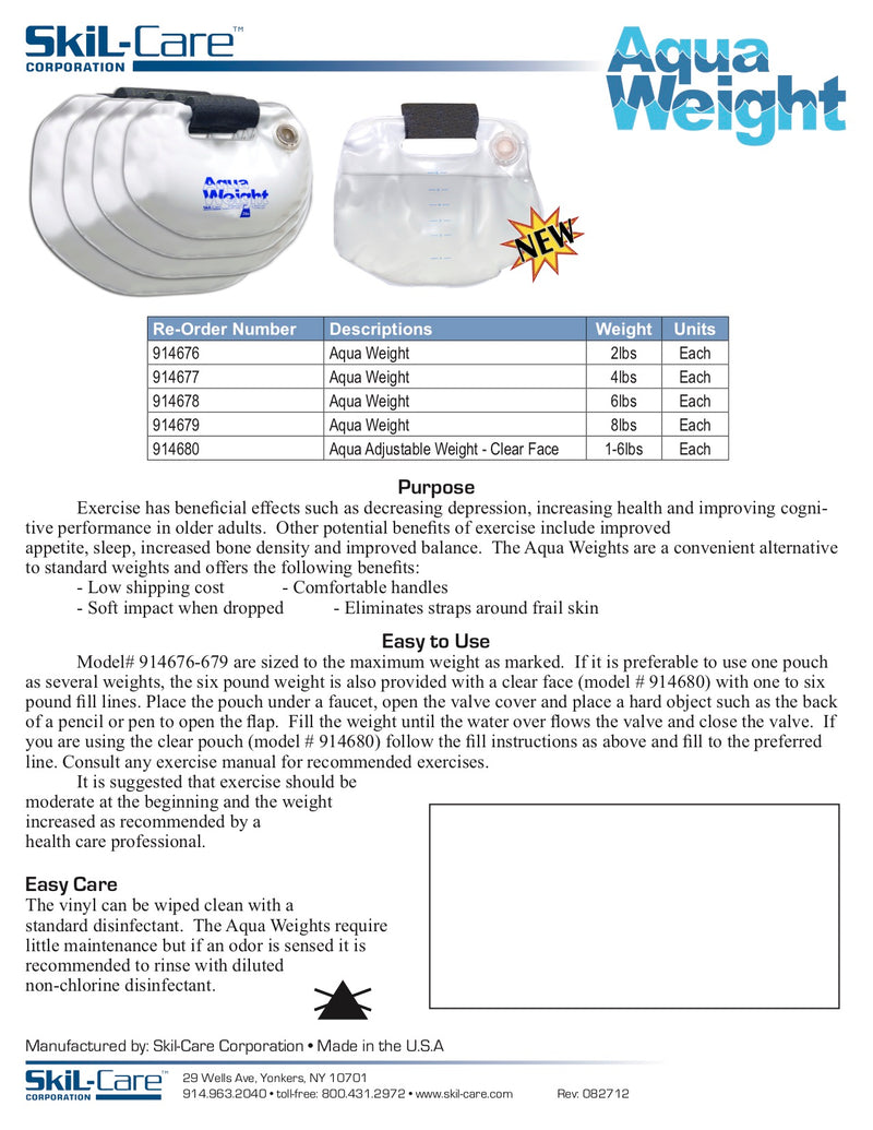 Load image into Gallery viewer, SkiL-Care Aqua Weights