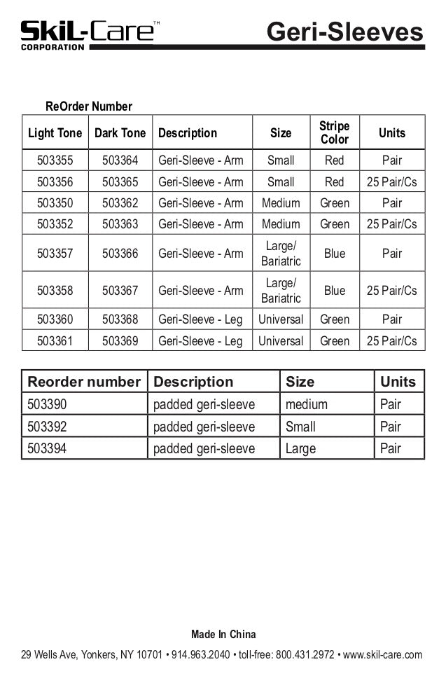 Load image into Gallery viewer, SkiL-Care Geri-Sleeves