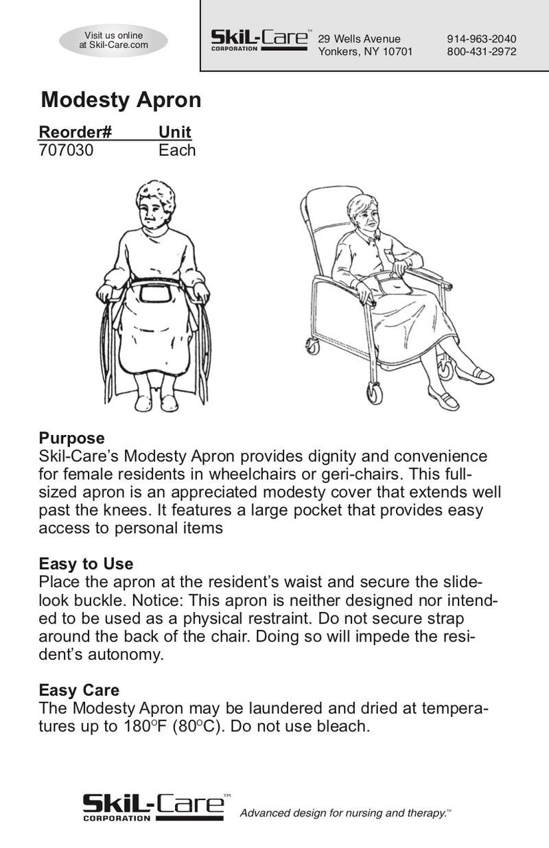 Load image into Gallery viewer, SkiL-Care Modesty Apron
