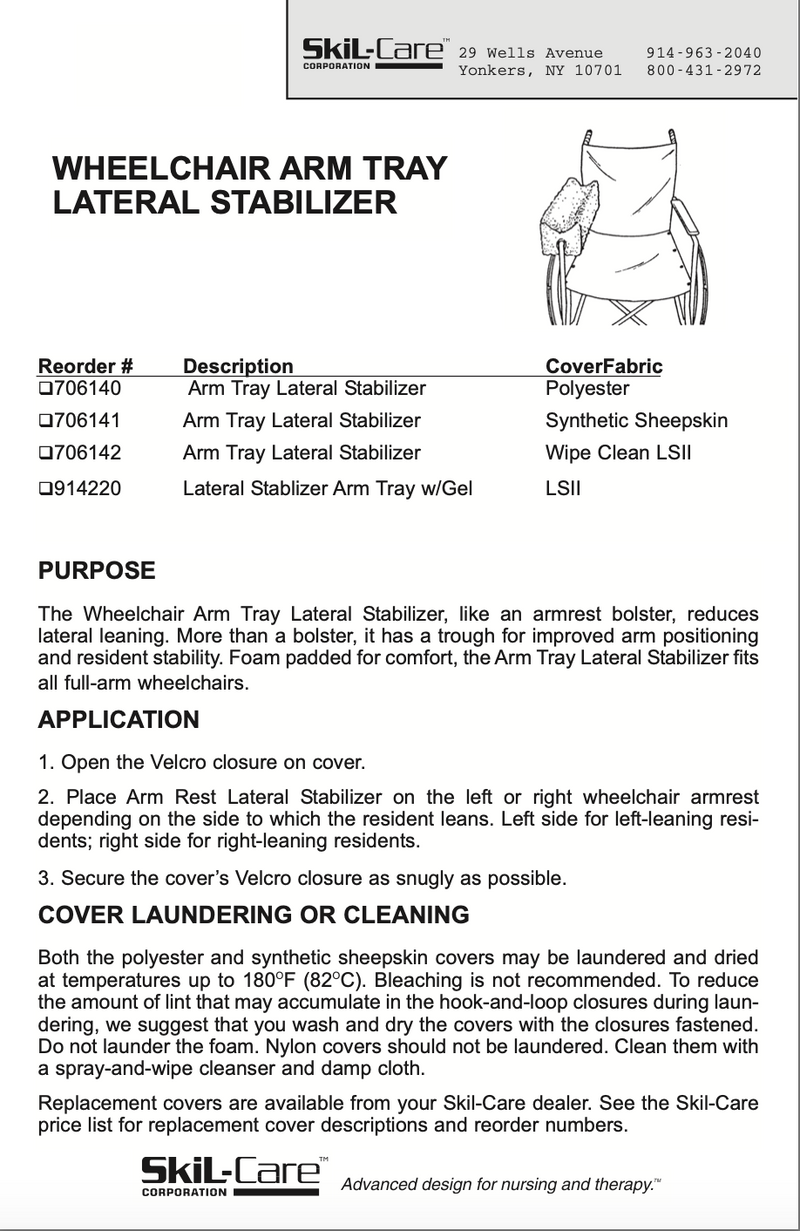 Load image into Gallery viewer, SkiL-Care Lateral Stabilize Arm Trough Tray