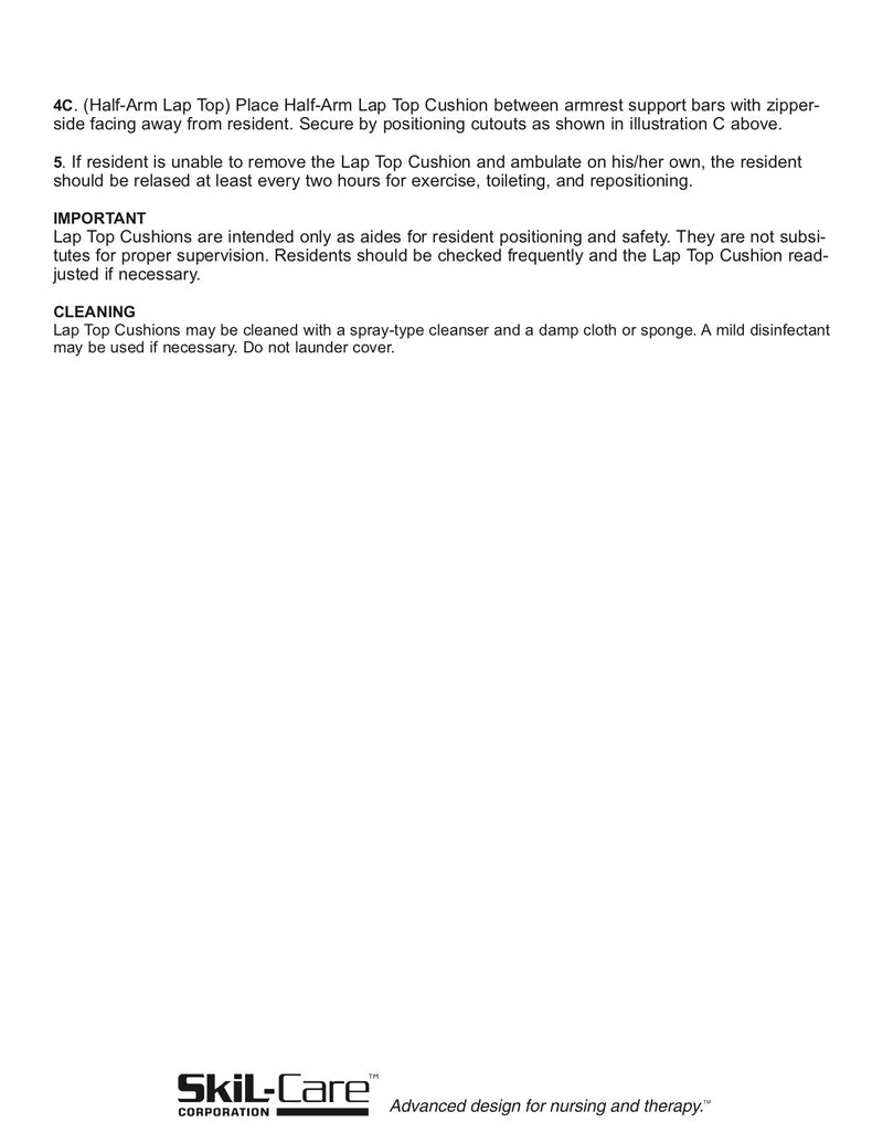 Load image into Gallery viewer, SkiL-Care Lap Top Thick Cushion for Full or Half-Arm Wheelchairs