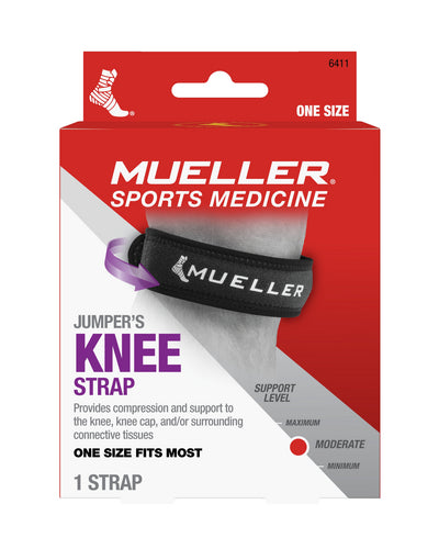 Load image into Gallery viewer, Mueller Jumper's Knee Strap Black, OSFM