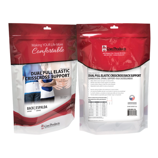 Core Products Dual Pull Elastic Crisscross Back Support