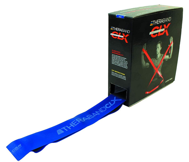 Load image into Gallery viewer, TheraBand® Non-Latex CLX™ Consecutive Loops, 25 Yard Dispenser Box