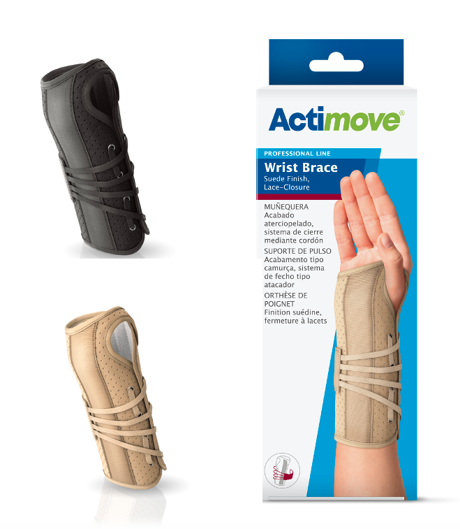 Load image into Gallery viewer, Actimove Wrist Brace Suede Finish, Beige or Black