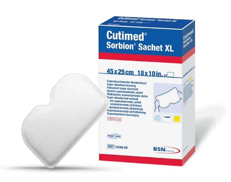 Load image into Gallery viewer, BSN Medical Cutimed Sorbion Sachet XL Wound Dressing, 45 cm x 25 cm (18 in x 10 in), Box of 10