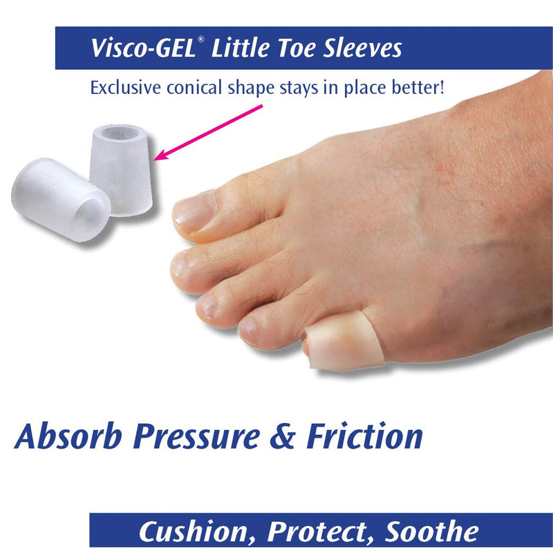 Load image into Gallery viewer, Pedifix Visco-GEL Little Toe Sleeves, OSFM - 2 Per Package