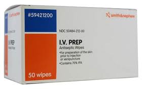 Load image into Gallery viewer, Smith & Nephew Smith and Nephew I.V. Prep Wipes - 50/bx