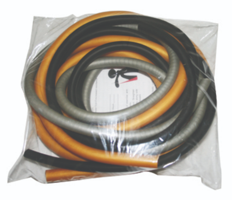 Load image into Gallery viewer, CanDo Latex 3 Piece Low Powder Resistive Exercise Pep Pack