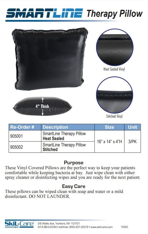 Load image into Gallery viewer, SkiL-Care SmartLine Wipe-Clean Therapy Pillow 3pk