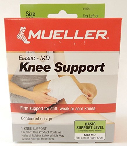 Mueller Sports Medicine Lightweight Elastic Knee Support Sleeve - Medium -  Black