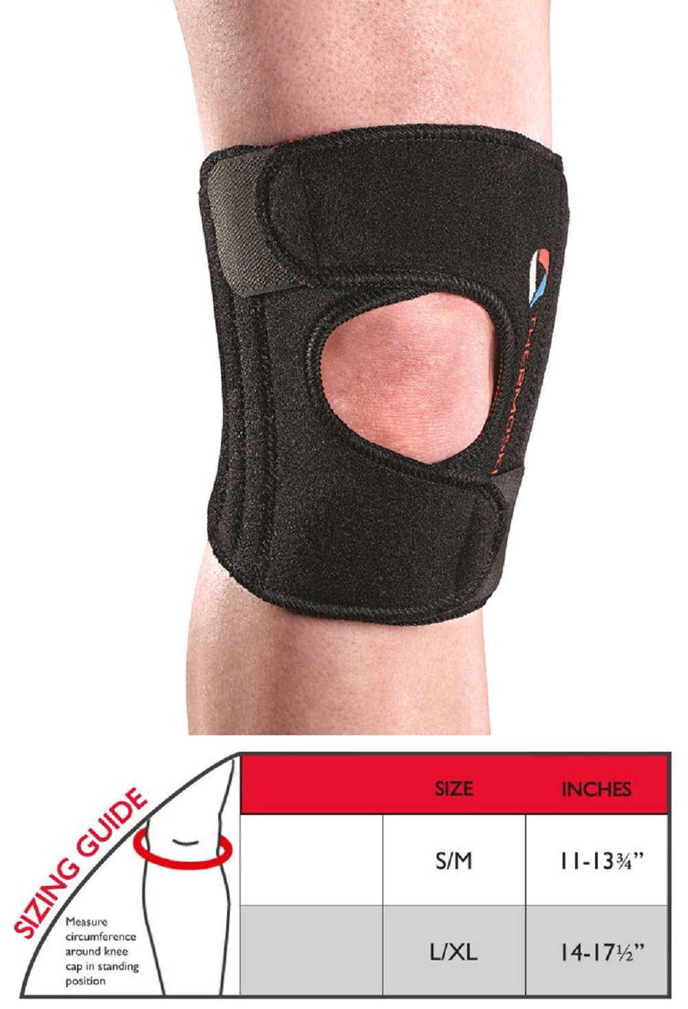 Thermoskin Sport Knee Stabilizer, Black – Rehab Supply Shoppe