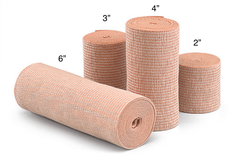 Load image into Gallery viewer, Mueller Elastic Bandages - Box of 10 - 5 yd Rolls (stretched)