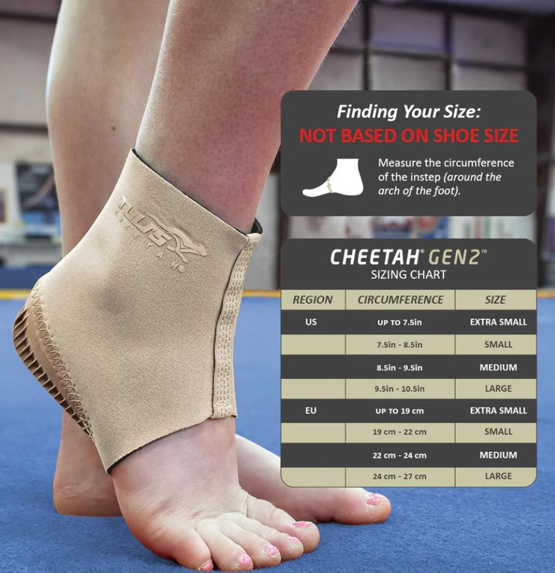 Load image into Gallery viewer, Tuli's® Cheetah® Gen2™ Heel Cup With Compression Sleeve (Fitted Youth)