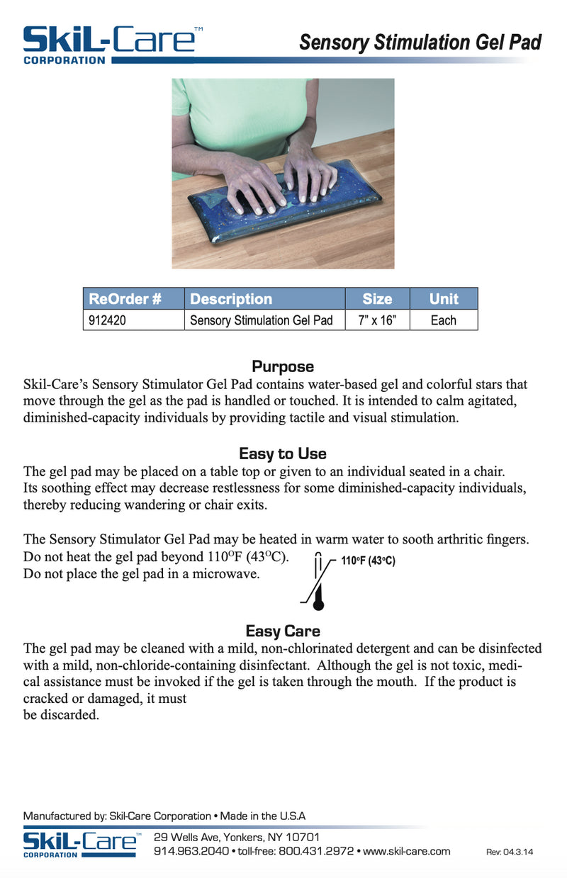 Load image into Gallery viewer, SkiL-Care Sensory Stimulation Gel Pad