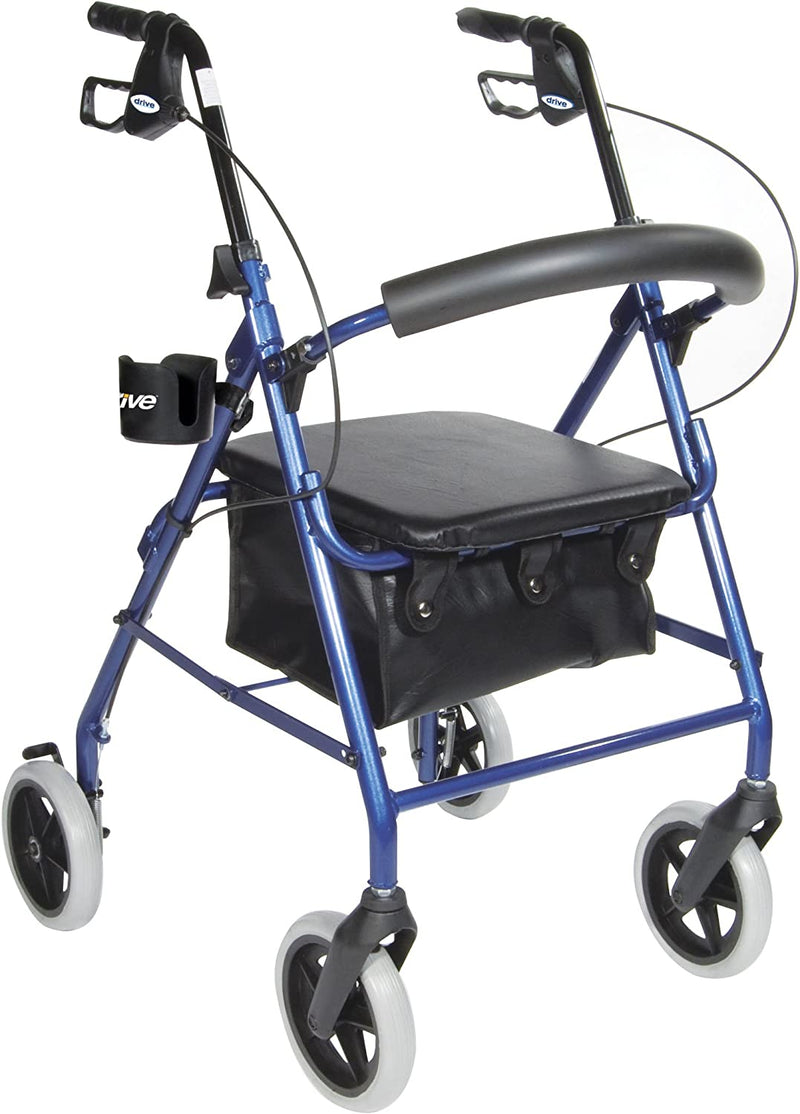 Load image into Gallery viewer, Drive Medical Universal Clamp-On Cup Holder For Walker, Rollator, & Wheelchair, 3 x 3 Inch, Black
