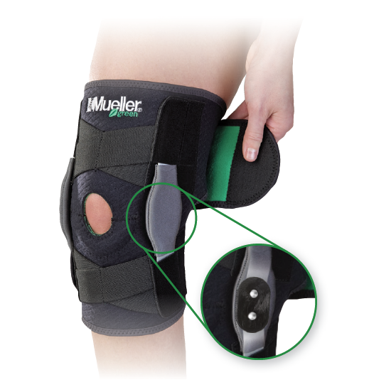 Load image into Gallery viewer, Mueller Green Adjustable Hinged Knee Brace