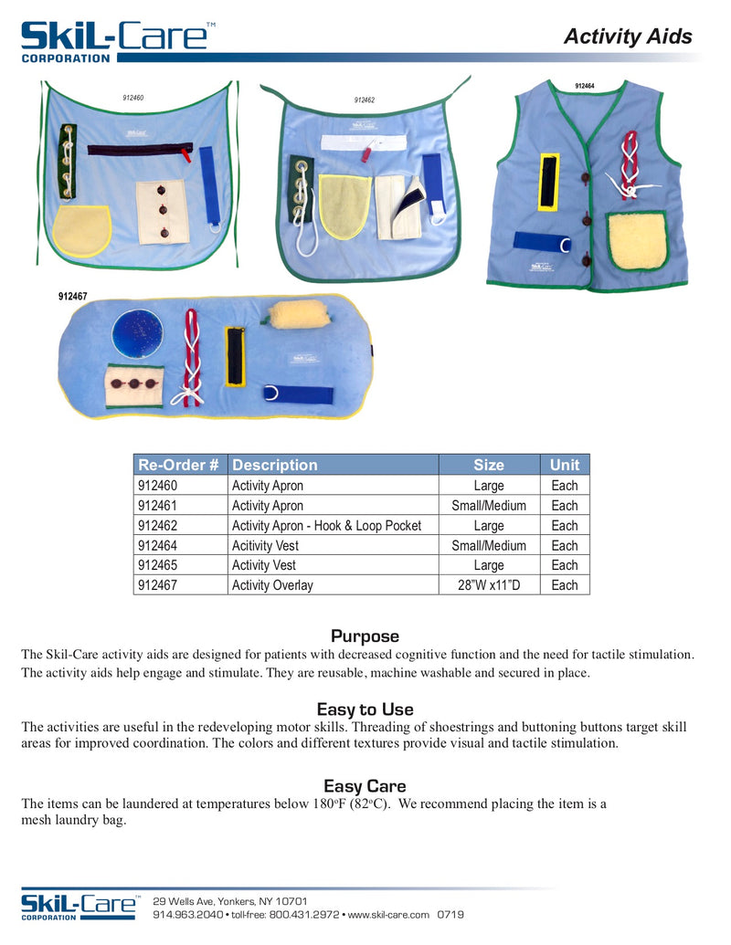 Load image into Gallery viewer, SkiL-Care Activity Aids - Apron, Vest, or Overlay