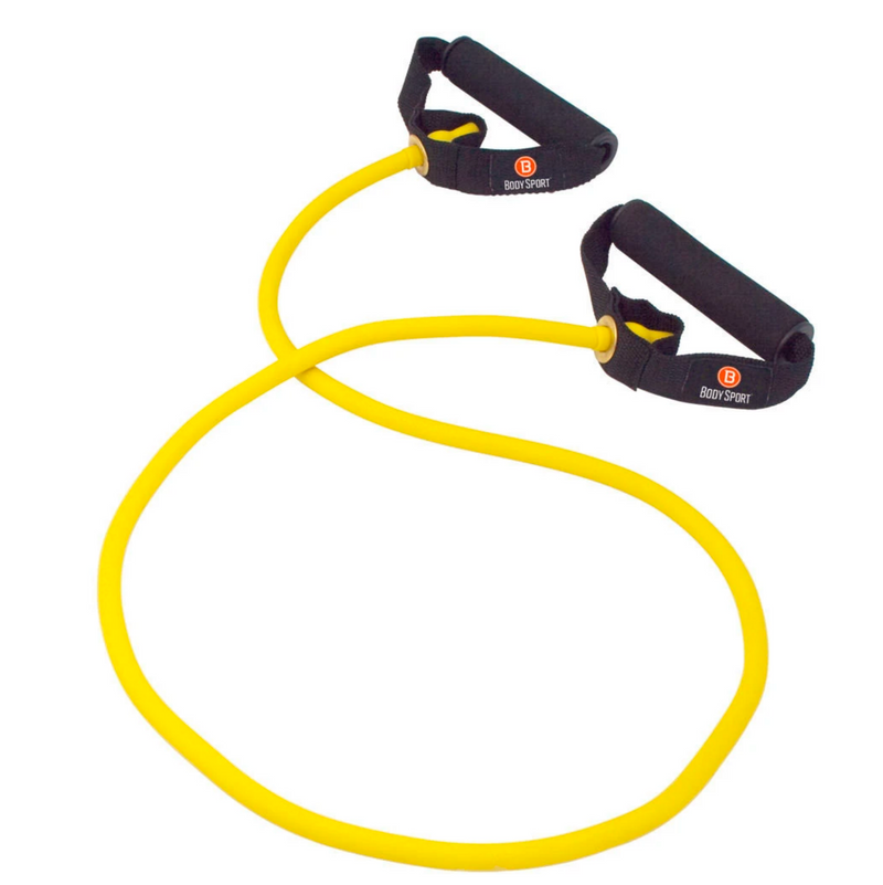Load image into Gallery viewer, Body Sport Soft Cushioned or PVC Hard Handle Exercise 4 foot Tubing
