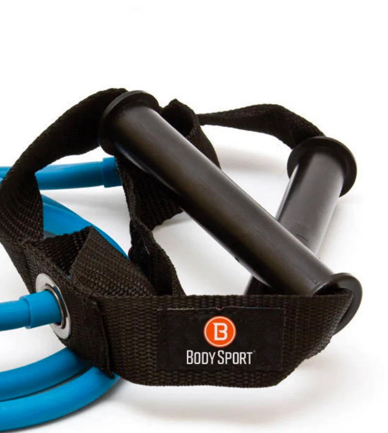 Load image into Gallery viewer, Body Sport Soft Cushioned or PVC Hard Handle Exercise 4 foot Tubing