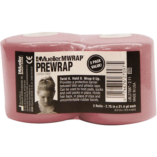 Mueller MWrap MultiPurpose PreWrap, 2 3/4" x 21.4 yds - 2-Pack Rolls
