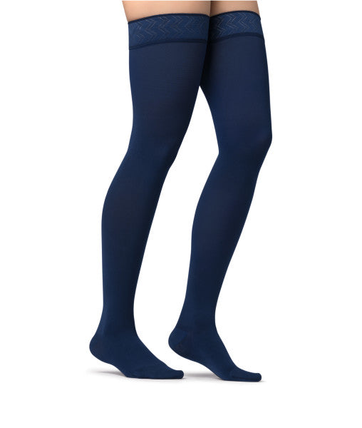 Load image into Gallery viewer, JOBST® Maternity Opaque Thigh High Compression Stockings, 15-20 mmHg, Closed Toe