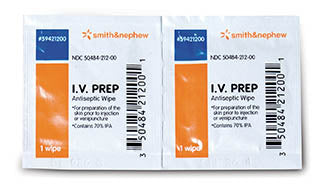 Load image into Gallery viewer, Smith & Nephew Smith and Nephew I.V. Prep Wipes - 50/bx