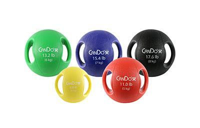 Load image into Gallery viewer, CanDo® Dual Handle Medicine Balls