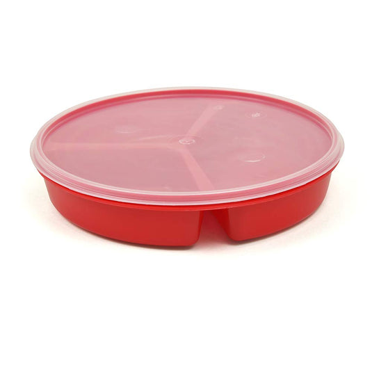 SP Ableware Partitioned Scoop Dish with Lid