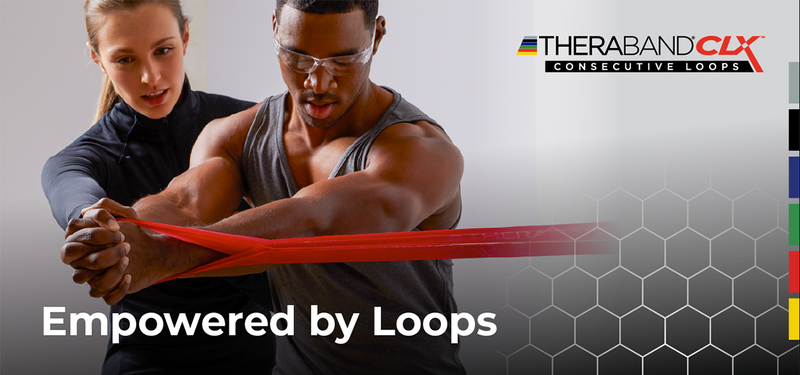 Load image into Gallery viewer, TheraBand® Non-Latex CLX™ Consecutive Loops, 25 Yard Dispenser Box
