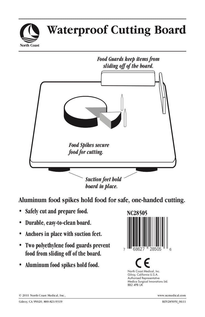 Load image into Gallery viewer, North Coast Medical Adaptive Cutting Board