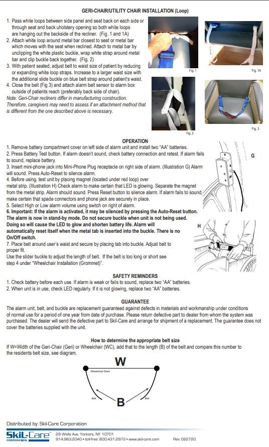 Load image into Gallery viewer, SkiL-Care E-Z Release Belt Sensor